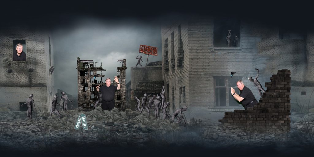 zombie apocalypse panoramic print