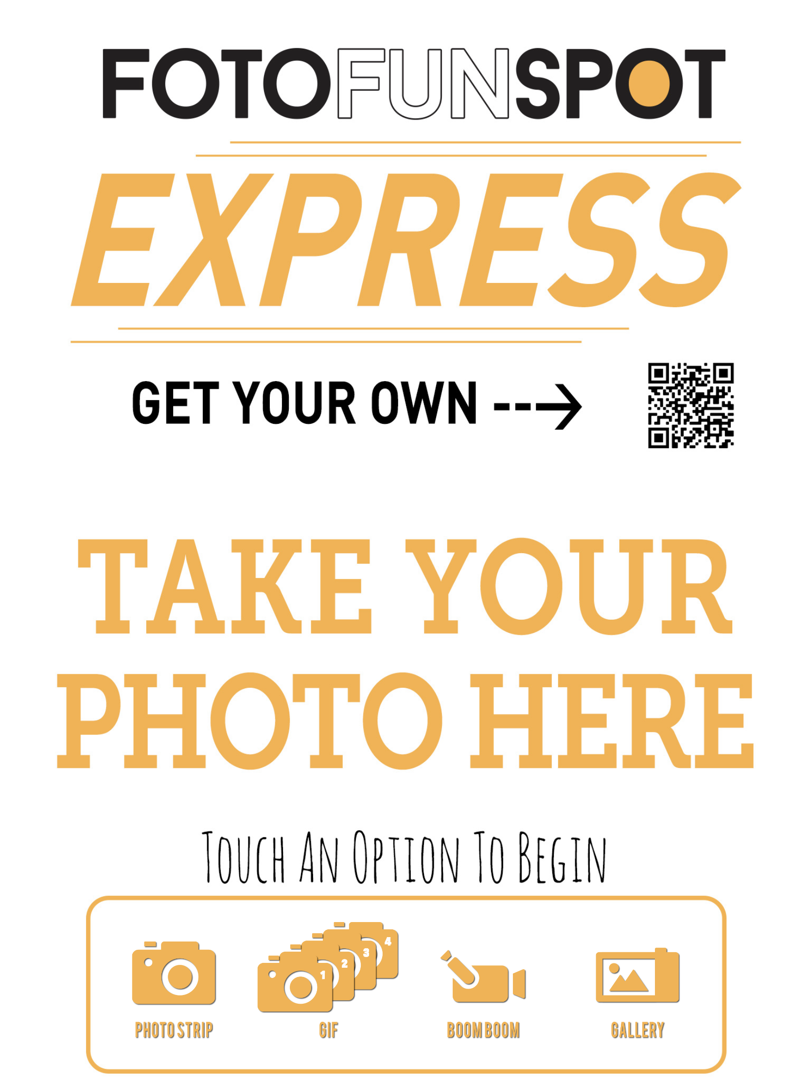 FotoFunSpot Express Home Screen